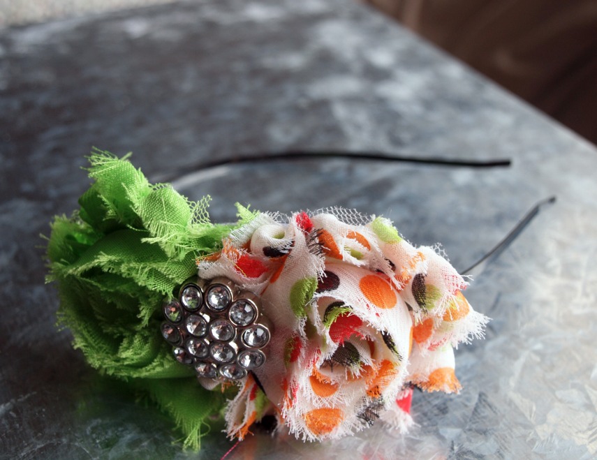 Double Shabby Headband