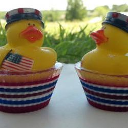 4th of July Ducky Bath Time Soap