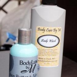 Vanilla Lavender Body wash and Shea Butter and Aloe Lotion